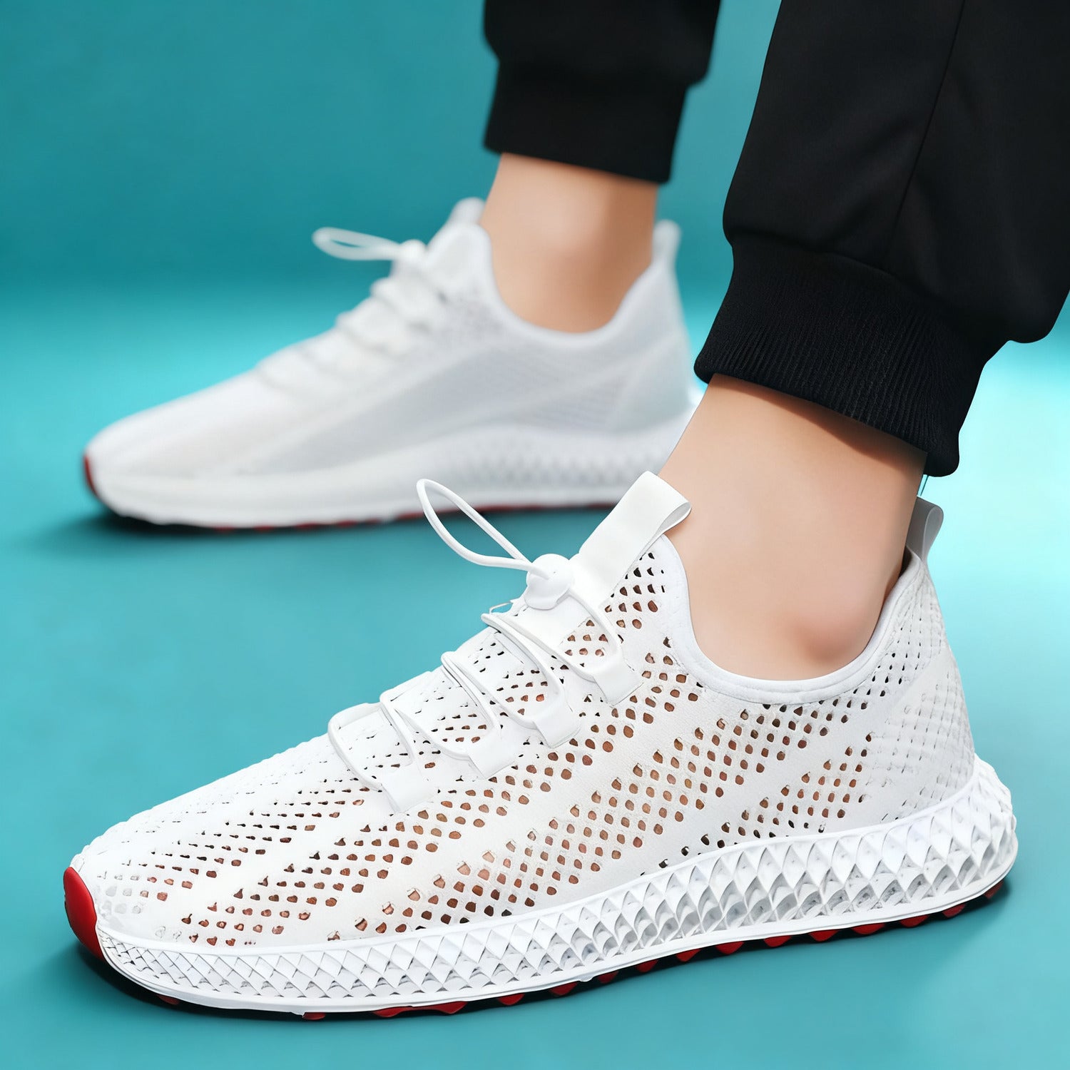 Chaussure de sport en maille orthopédique – baskets respirantes confortables homme