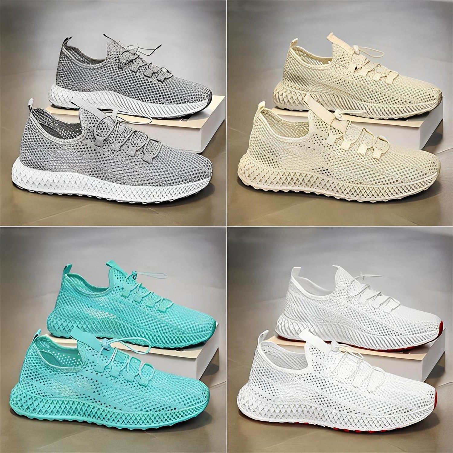 Chaussure de sport en maille orthopédique – baskets respirantes confortables homme