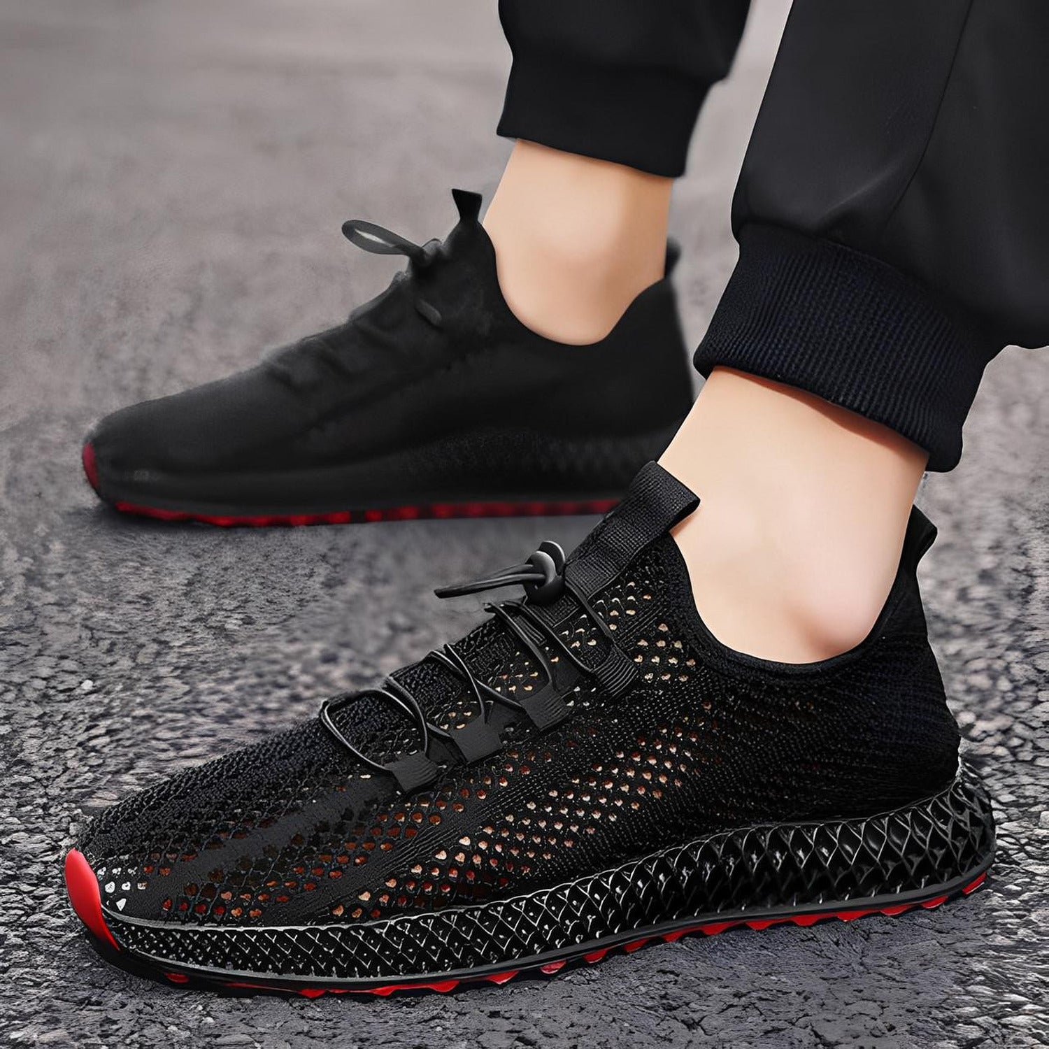 Chaussure de sport en maille orthopédique – baskets respirantes confortables homme
